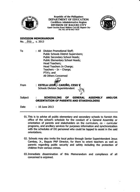 deped danao city memo 2024|Division Memoranda (Numbered) .